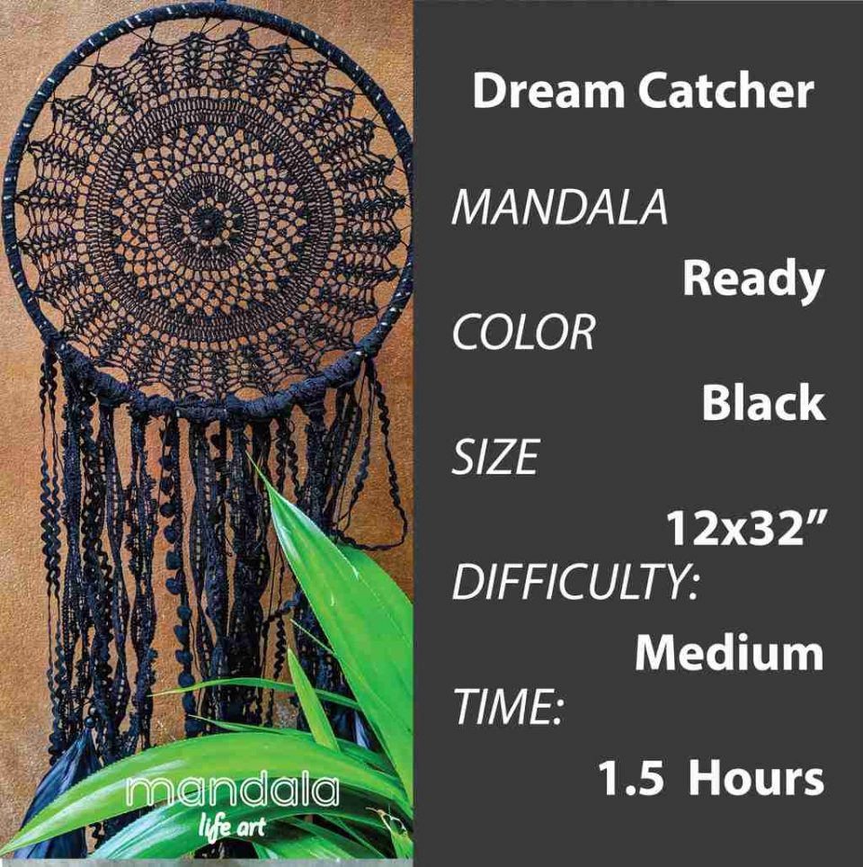 Black Dream Catcher DIY kit