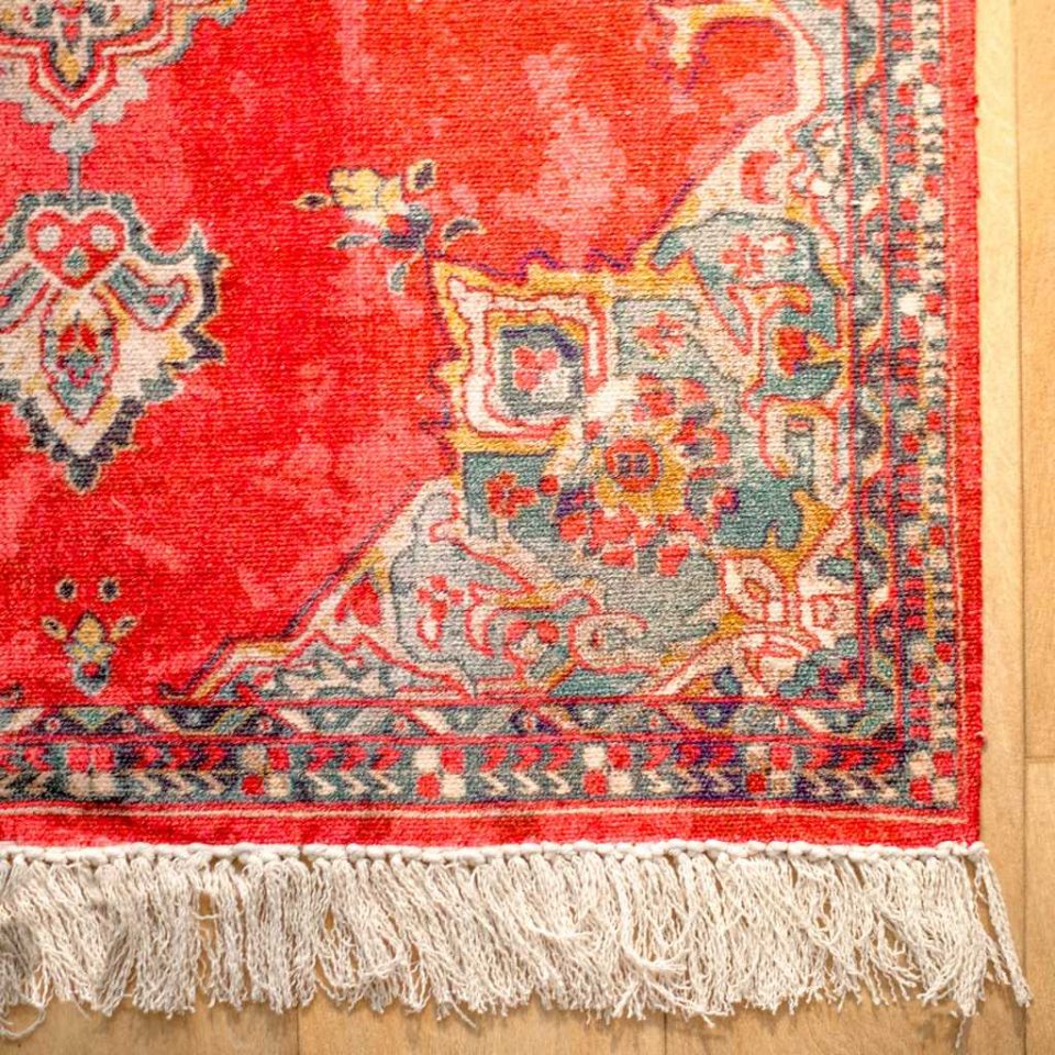 Red Moroccan Area Rug